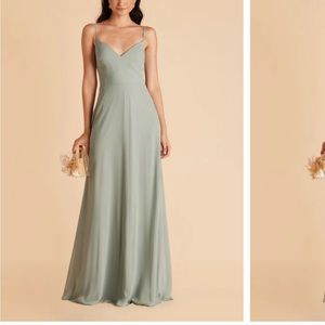 Birdy Grey Chiffon Sage Devin bridesmaid dress